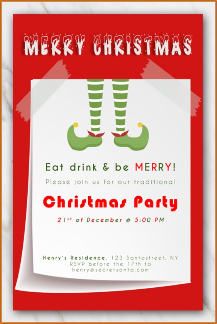 Editable Free Christmas Invitation Templates Word Template 2 Resume 