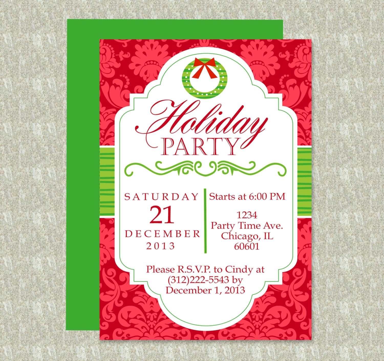 christmas invitation templates editable free