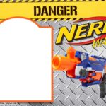 Editable Free Printable Nerf Gun Party Invitations Template Free