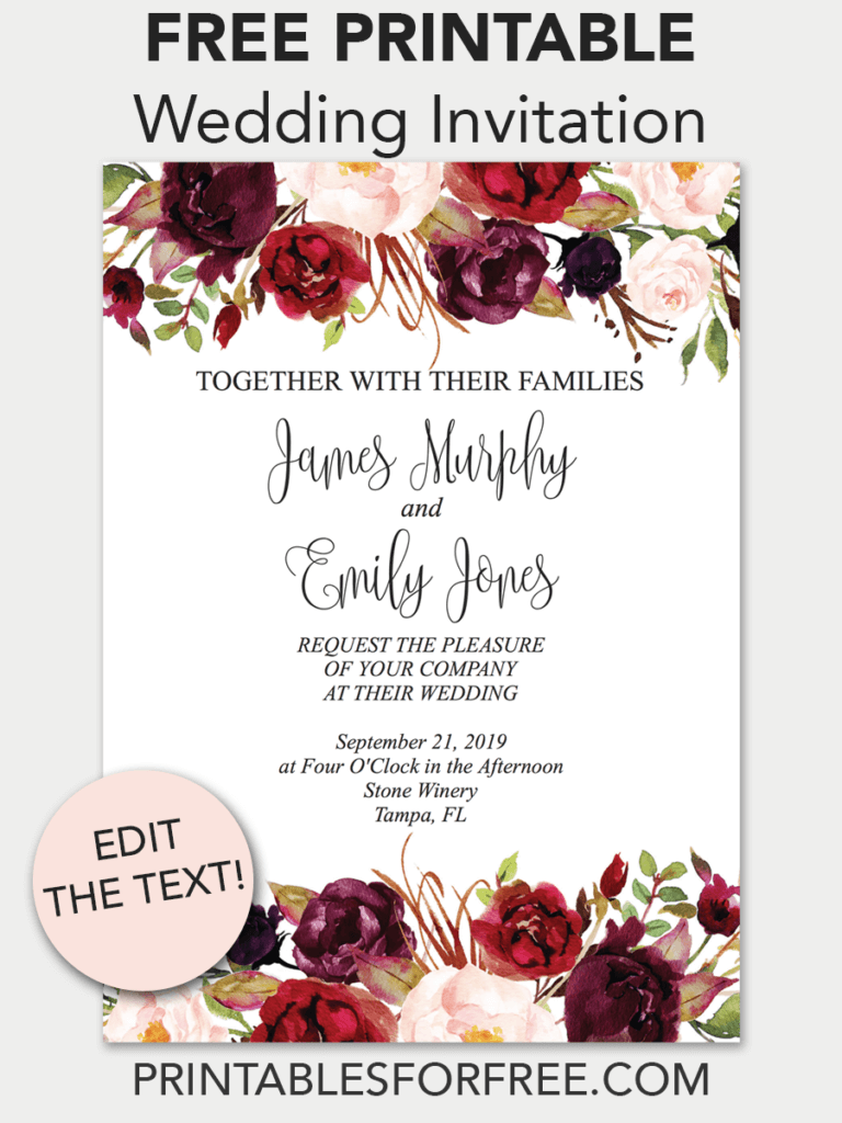 Editable Invitation