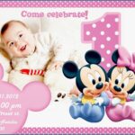 Editable Mickey Mouse 1St Birthday Invitations Template Free