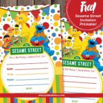 Editable Sesame Street Invitation Template