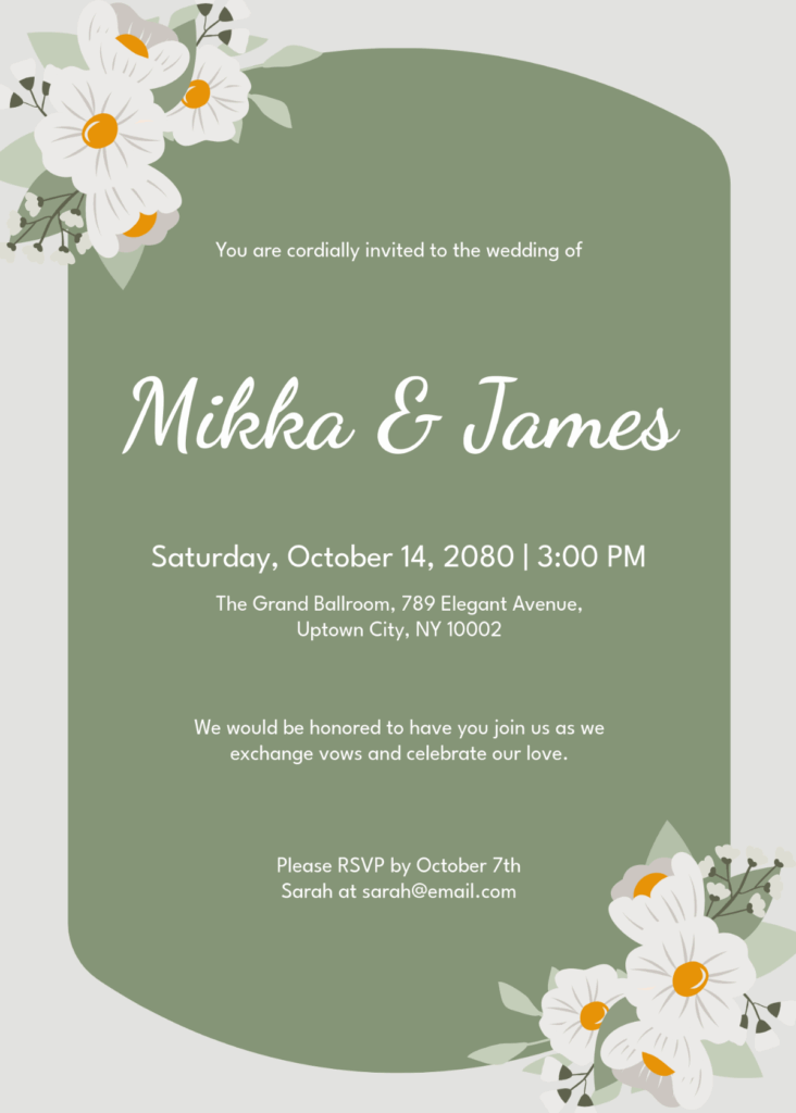 Editable Wedding Invitation Templates Free Video Template Free