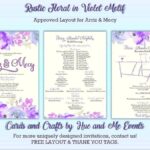 Editable Wedding Invitation With Entourage Templates Free Download