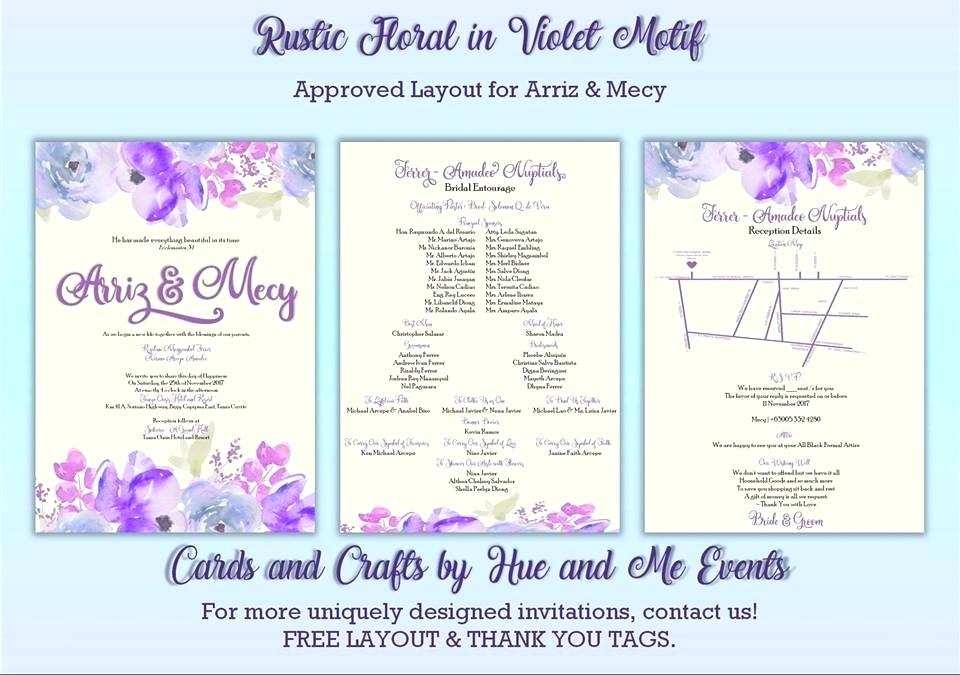 Editable Wedding Invitation With Entourage Templates Free Download