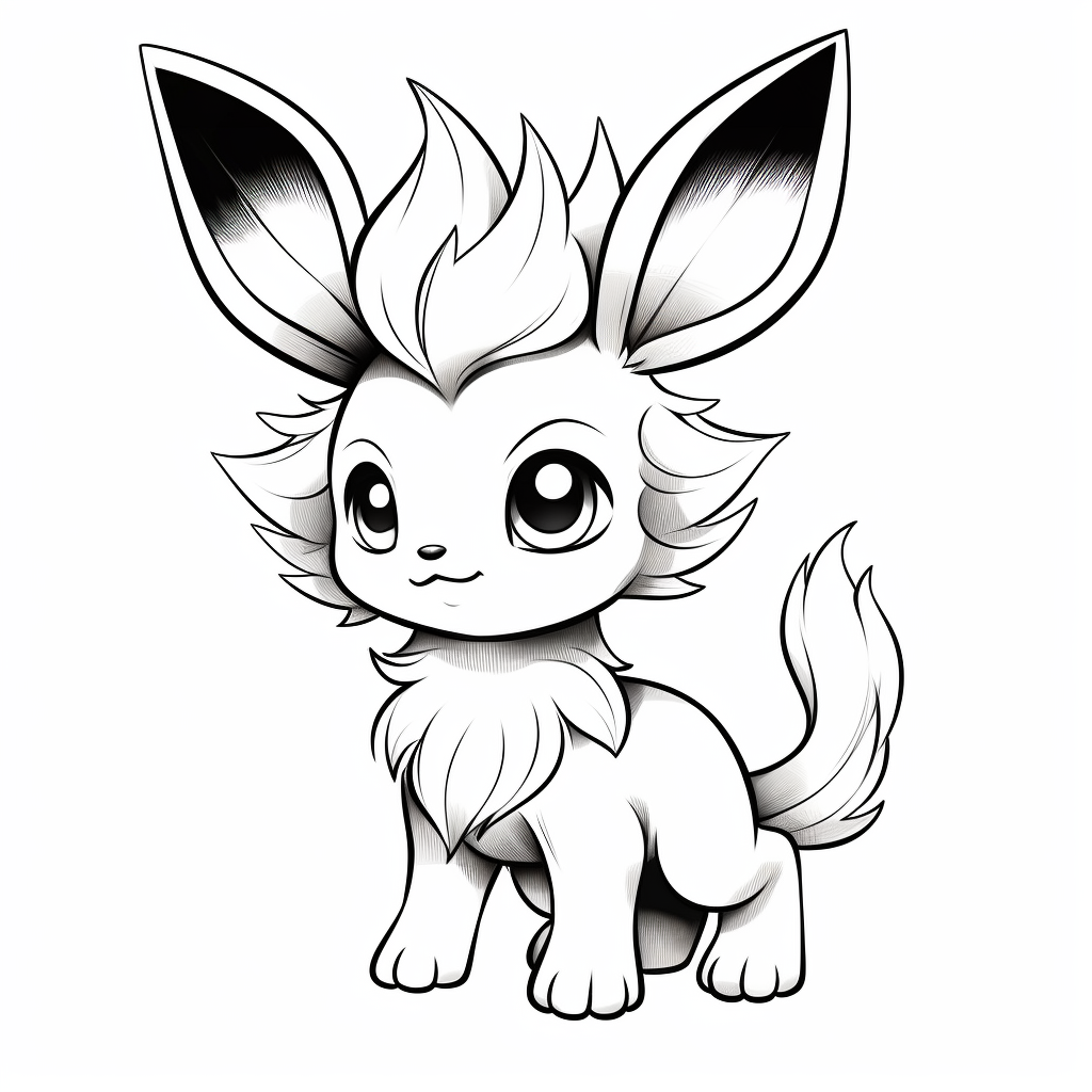 Eevee Pokemon Coloring Pages
