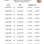 Elapsed Time Half Hour Worksheet Have Fun Teaching