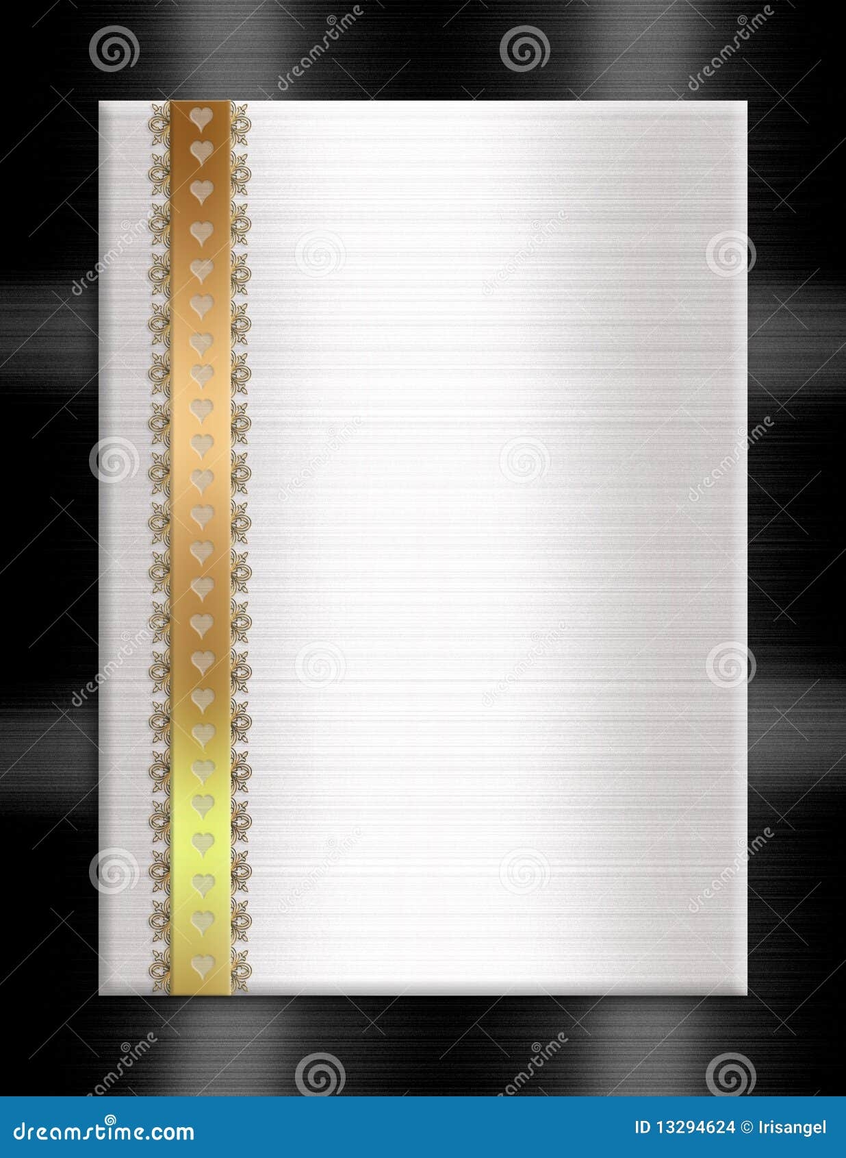 Elegant Black And Gold Blank Invitation Templates