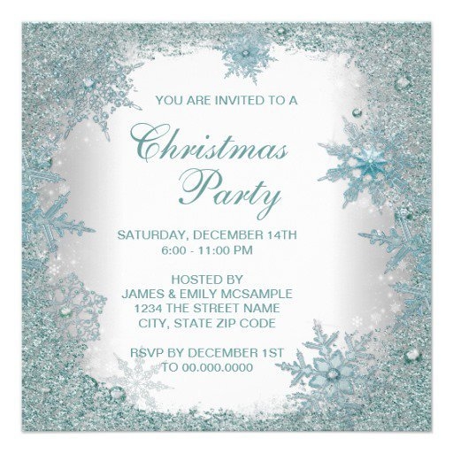 elegant christmas party invitation template