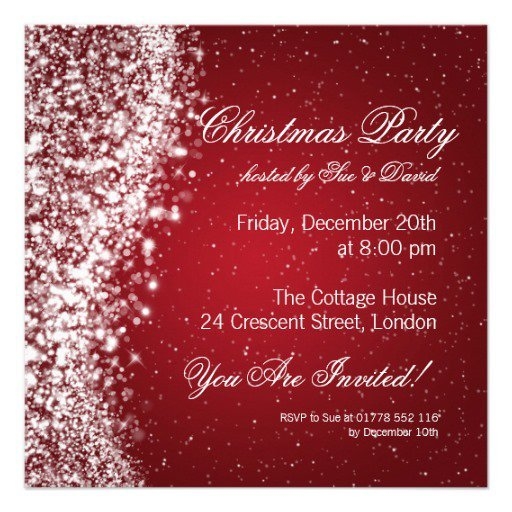 Elegant Christmas Party Invitations Templates
