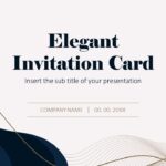 Elegant Invitation Card Presentation Template Google Slides PowerPoint