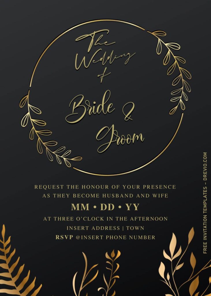 Elegant Wedding Invitation Templates Free Download