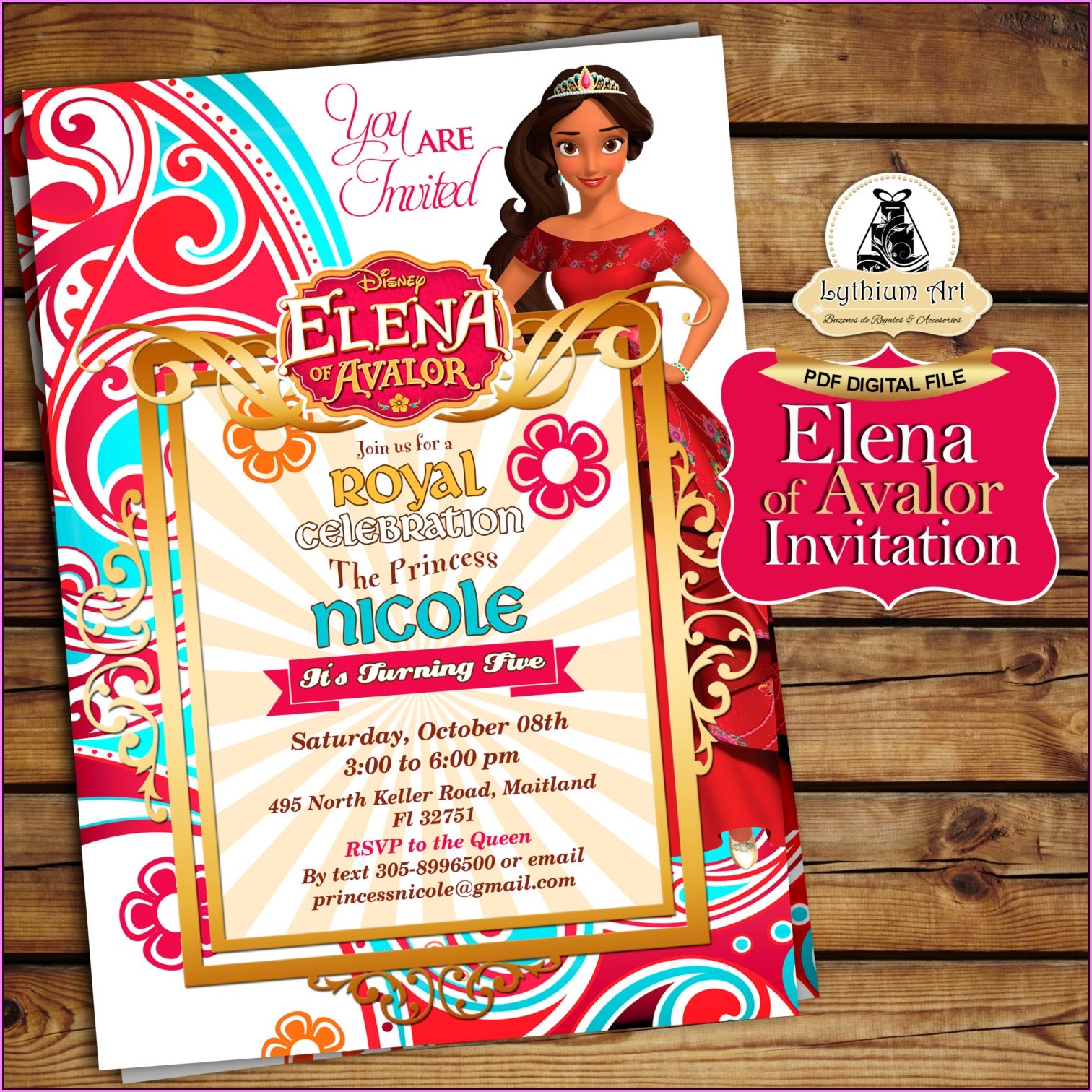 Elena Of Avalor Birthday Invitation Template Template 1 Resume 