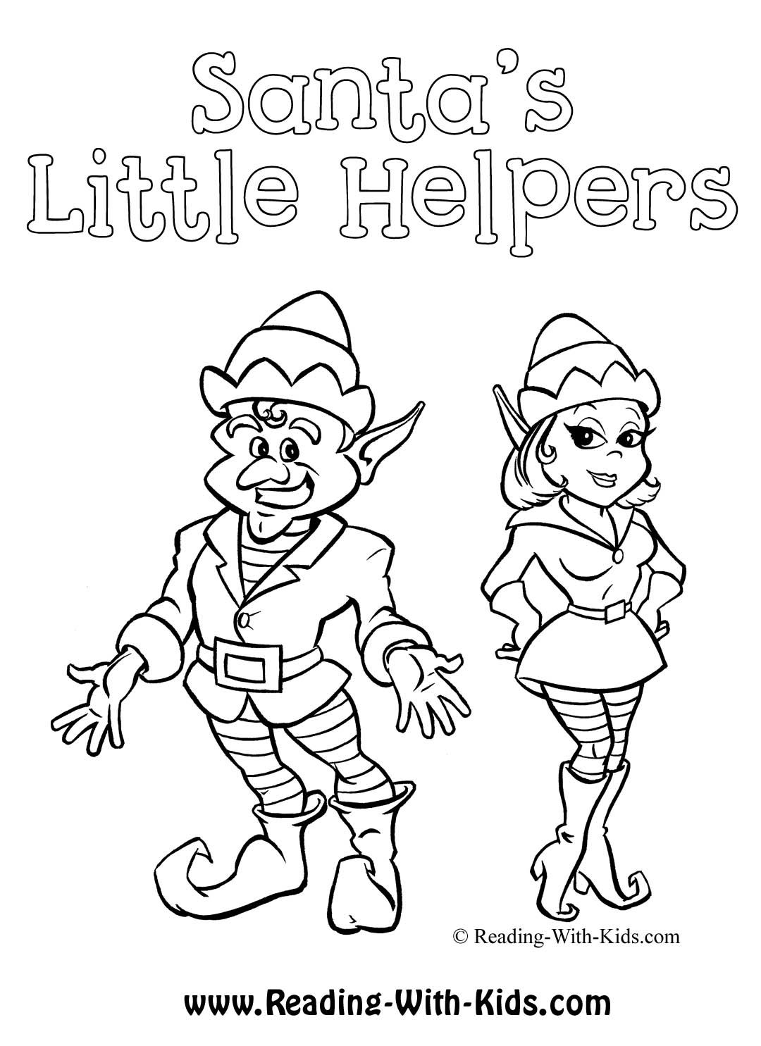 Elf On The Shelf Printable Coloring Pages Coloring Home