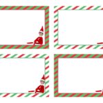 Elf On The Shelf Printables Blank Christmas Note Cards
