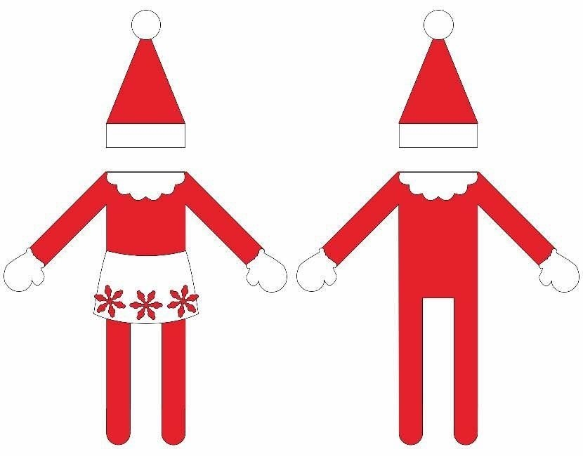 free printable elf template