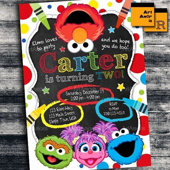 Elmo Birthday Invitation Templates Free Unique Elmo Invitation Elmo 
