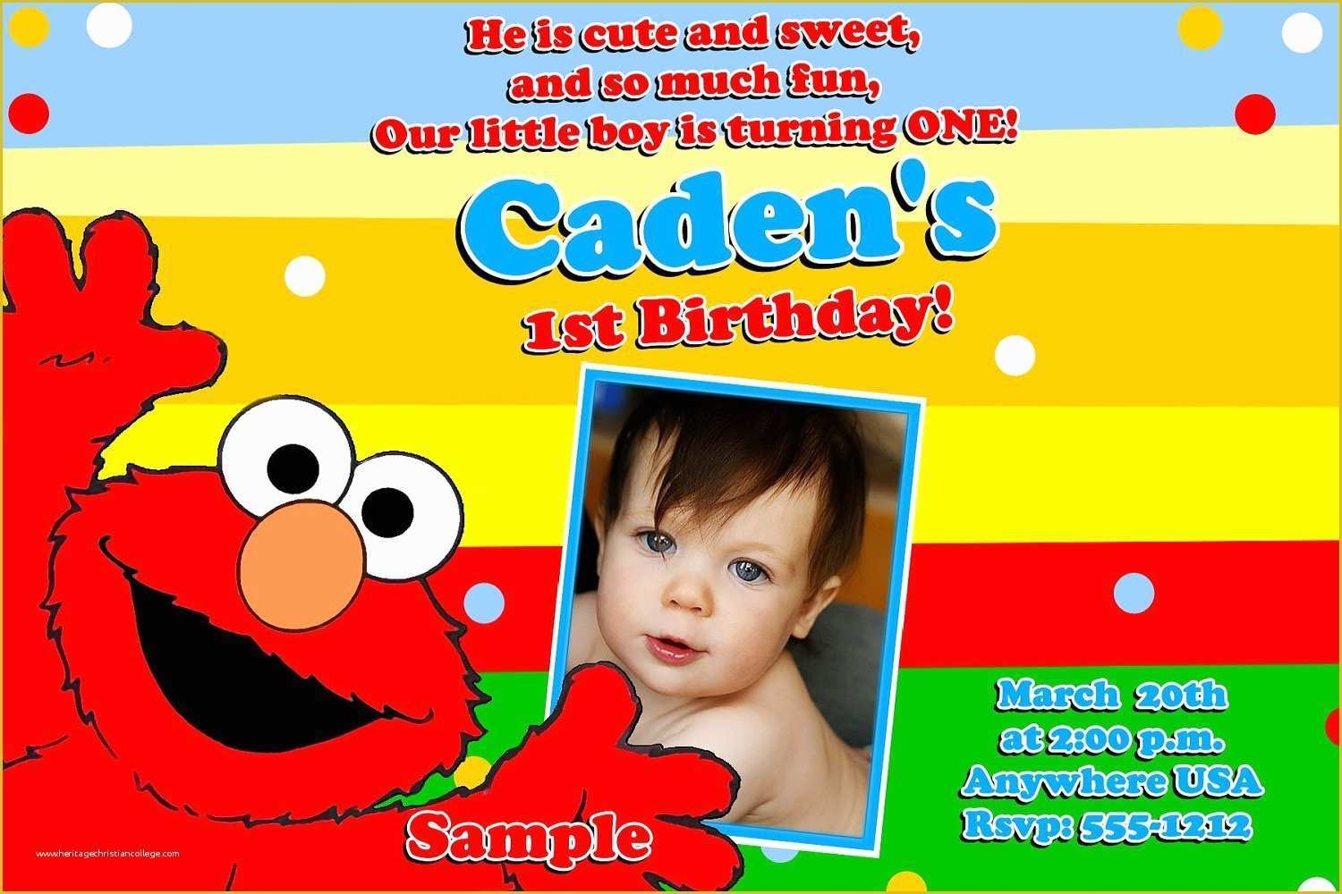 elmo party invitations template