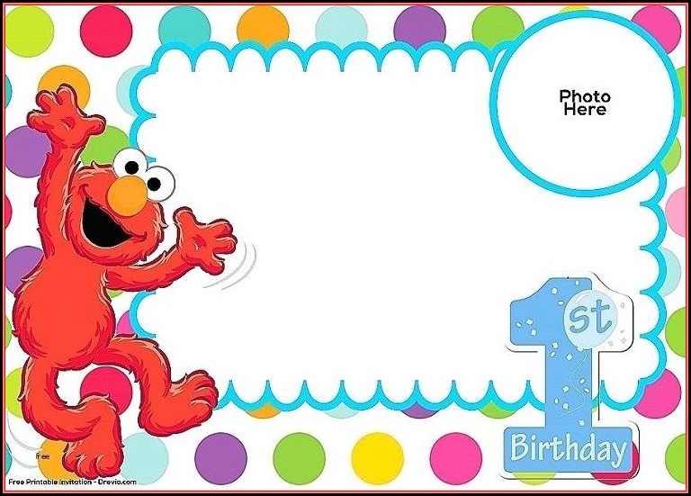 elmo and abby invitation template