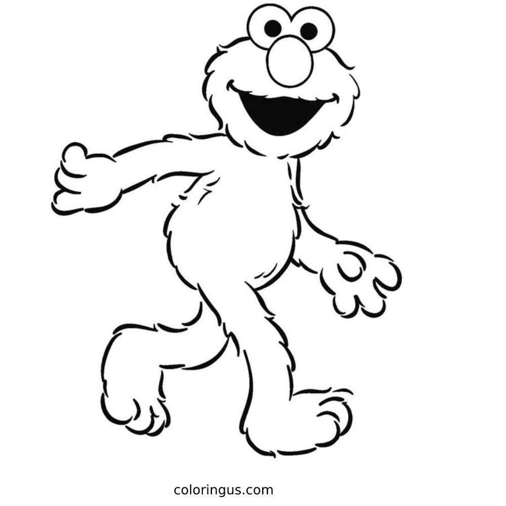 Elmo Printable Coloring Page Free Printable PDF