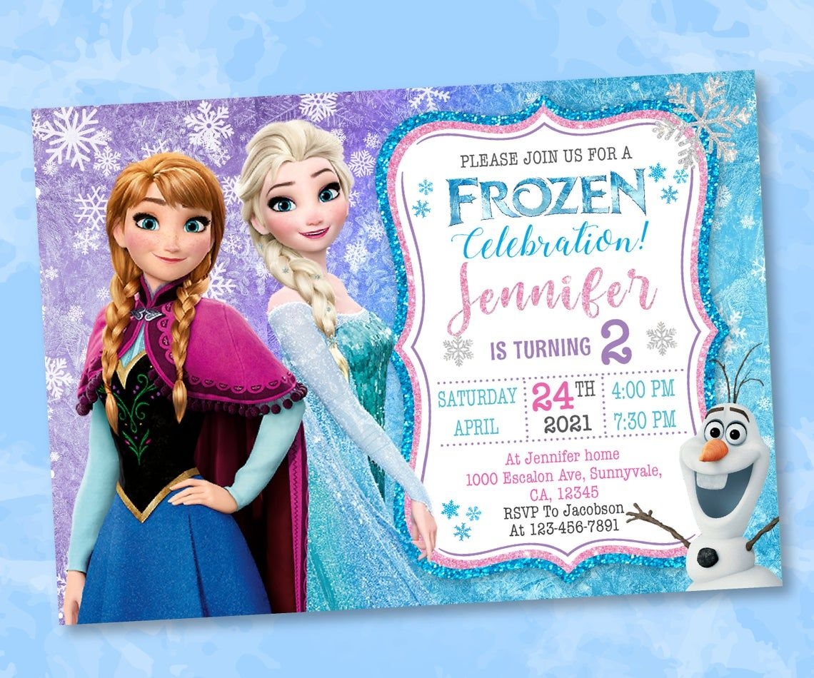 disney frozen birthday invitation templates