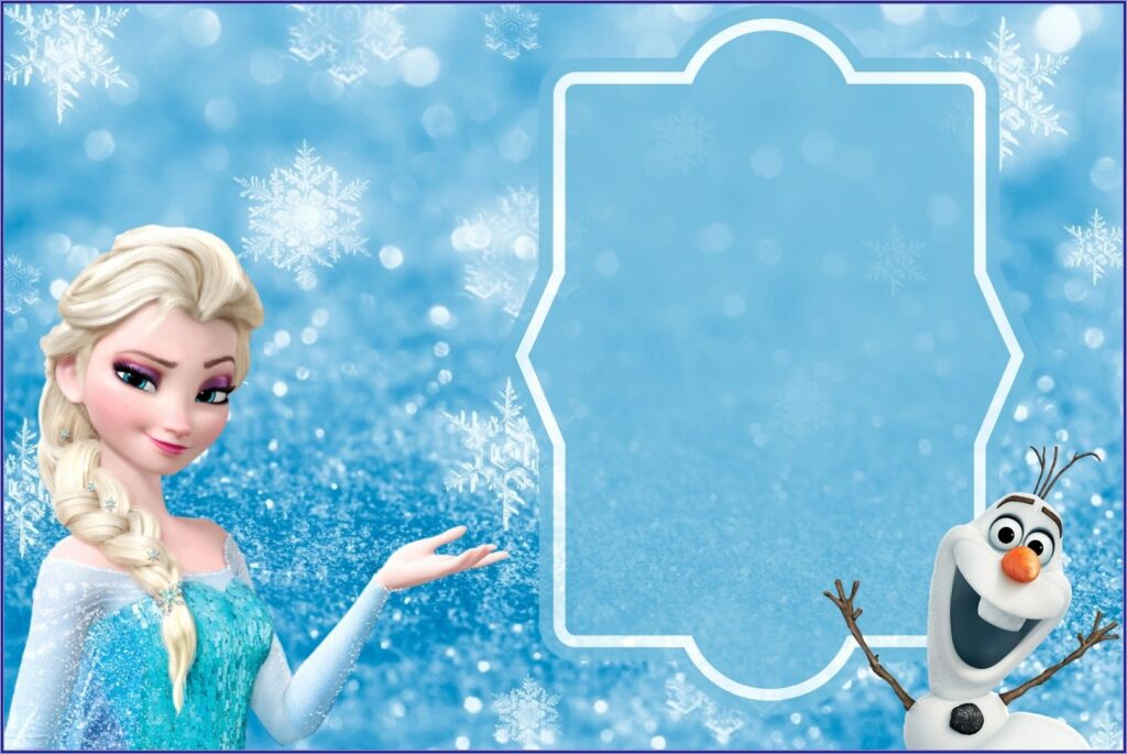 Elsa Birthday Invitation Template Invitations Resume Examples