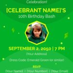 Emerald Green Birthday Invitation Template Download Template