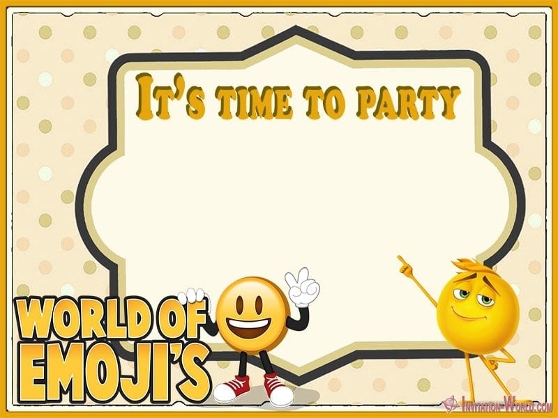 Emoji Invitations For The Perfect Party Invitation World