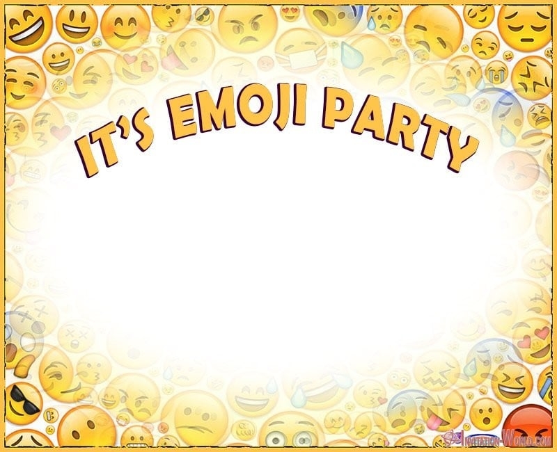 emoji invitation free template