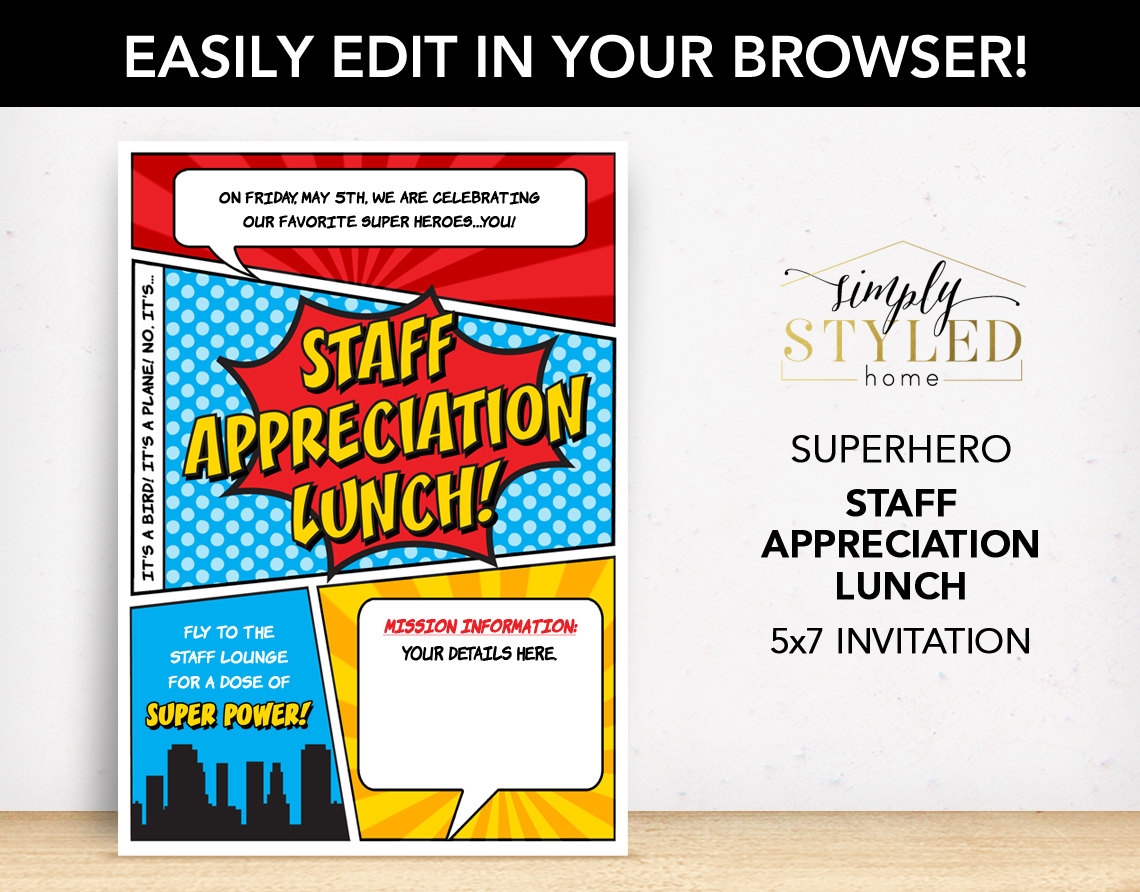 Employee Appreciation Day Invitation Templates