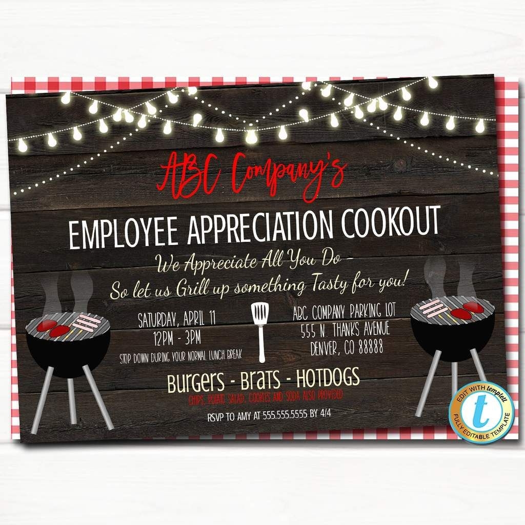 employee appreciation day invitation templates