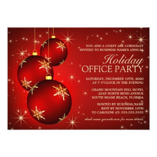 employee party invitation templates