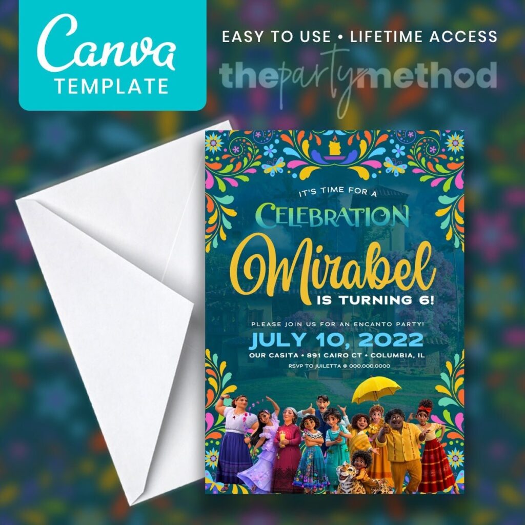 Encanto Invitations Template Free