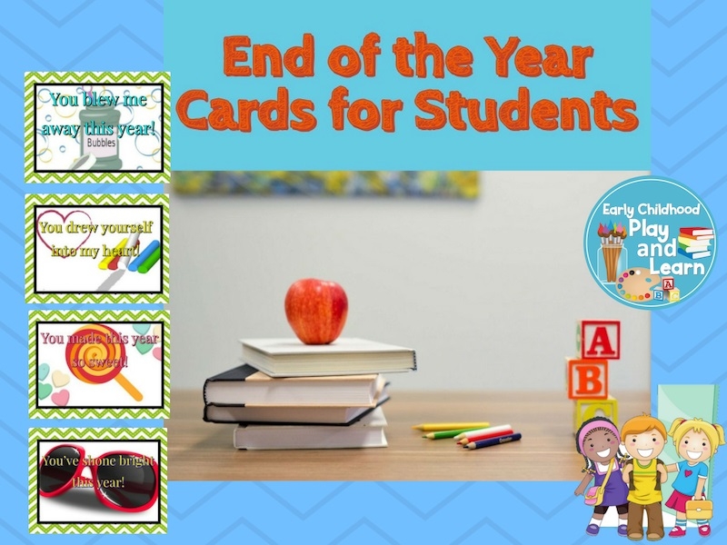 printable end of year cards for students