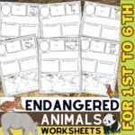 Endangered Animal Research Project Animals Worksheet Habitats