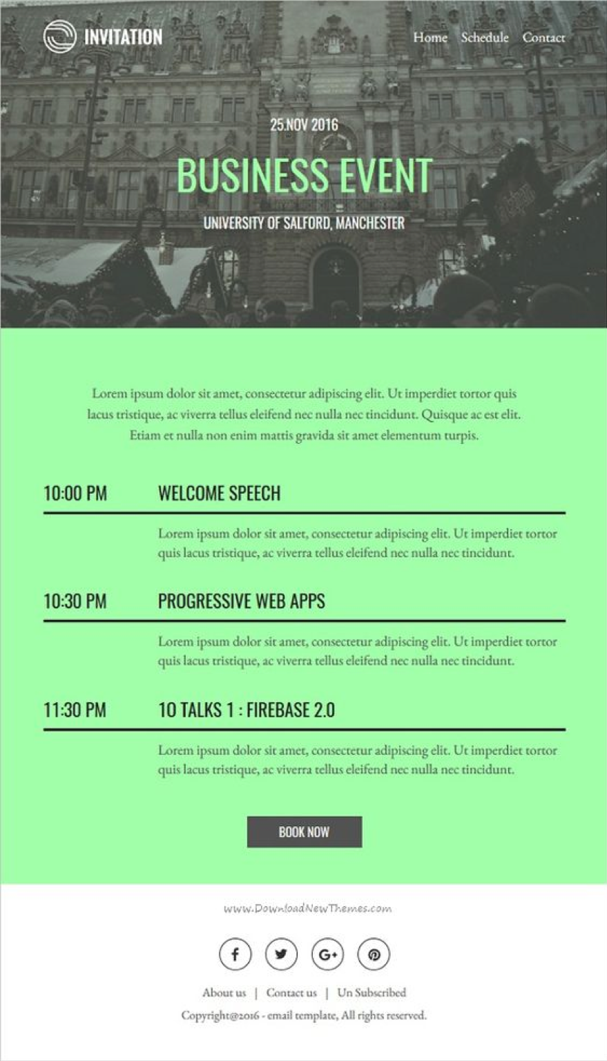 Event Invitation Email Template Free If You Need A Corporate Event 