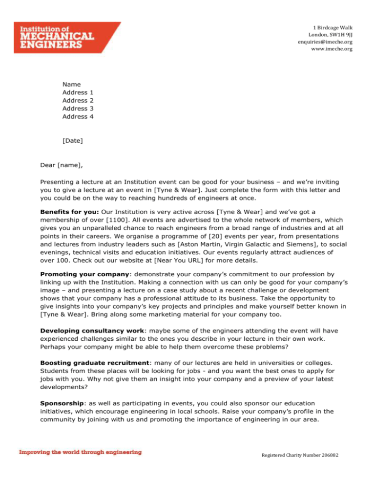 email template to invite speaker