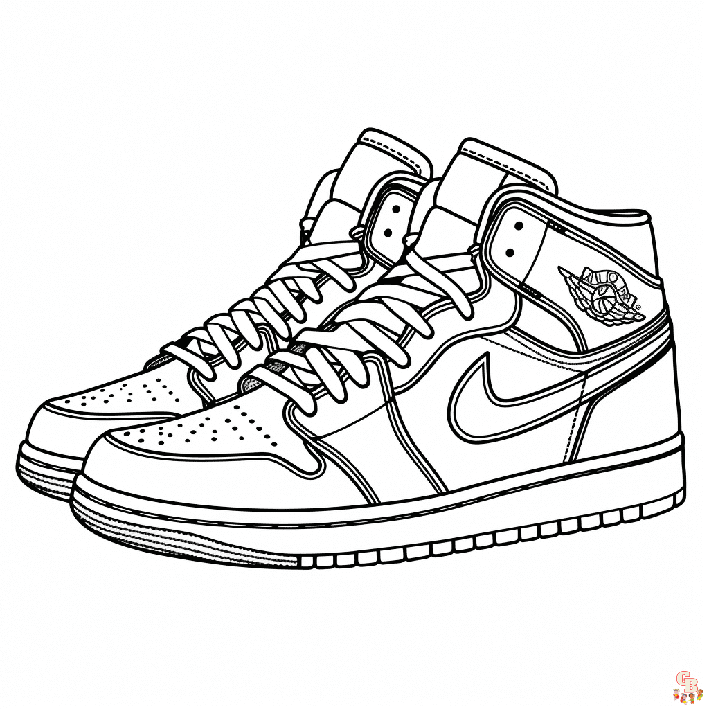 Jordans Coloring Pages