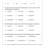 Factors And Multiples Free Worksheets PowerPoints And Other