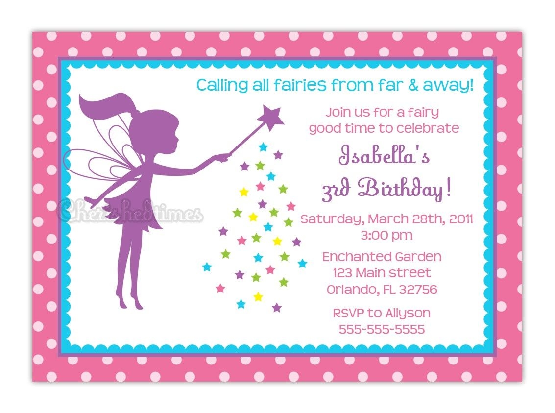 downloadable fairy birthday invitation templates free