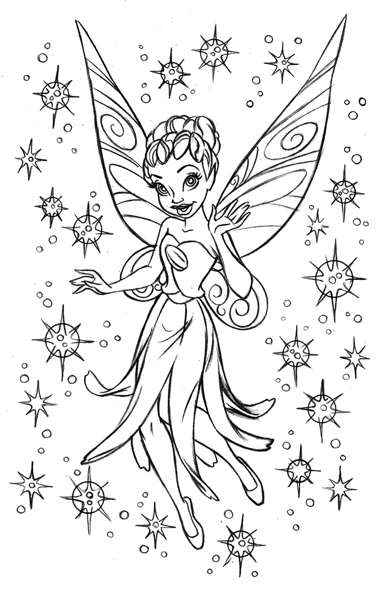 Fairy Coloring Pages For Adults