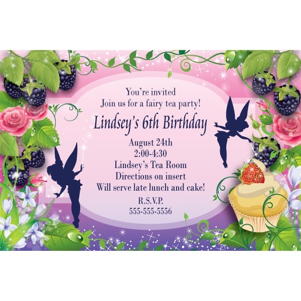 editable fairy invitation template
