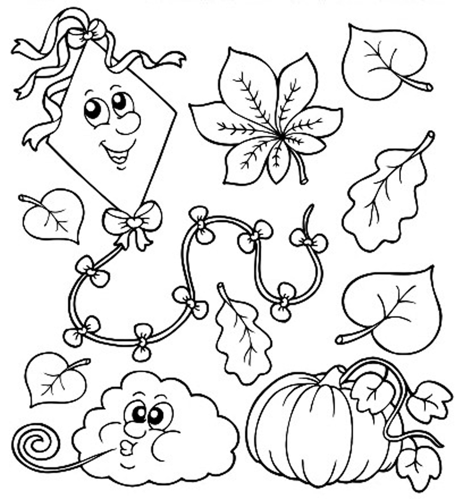Free Fall Coloring Pages Printable