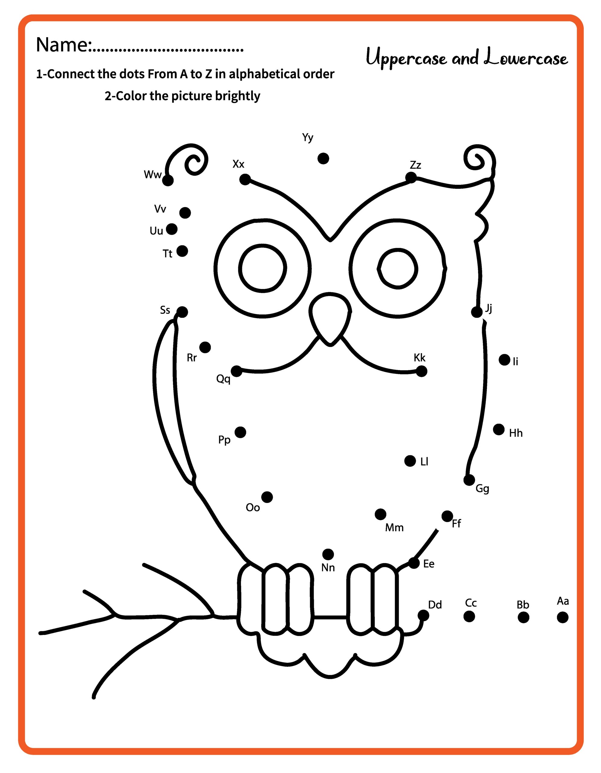 connect the dot worksheet
