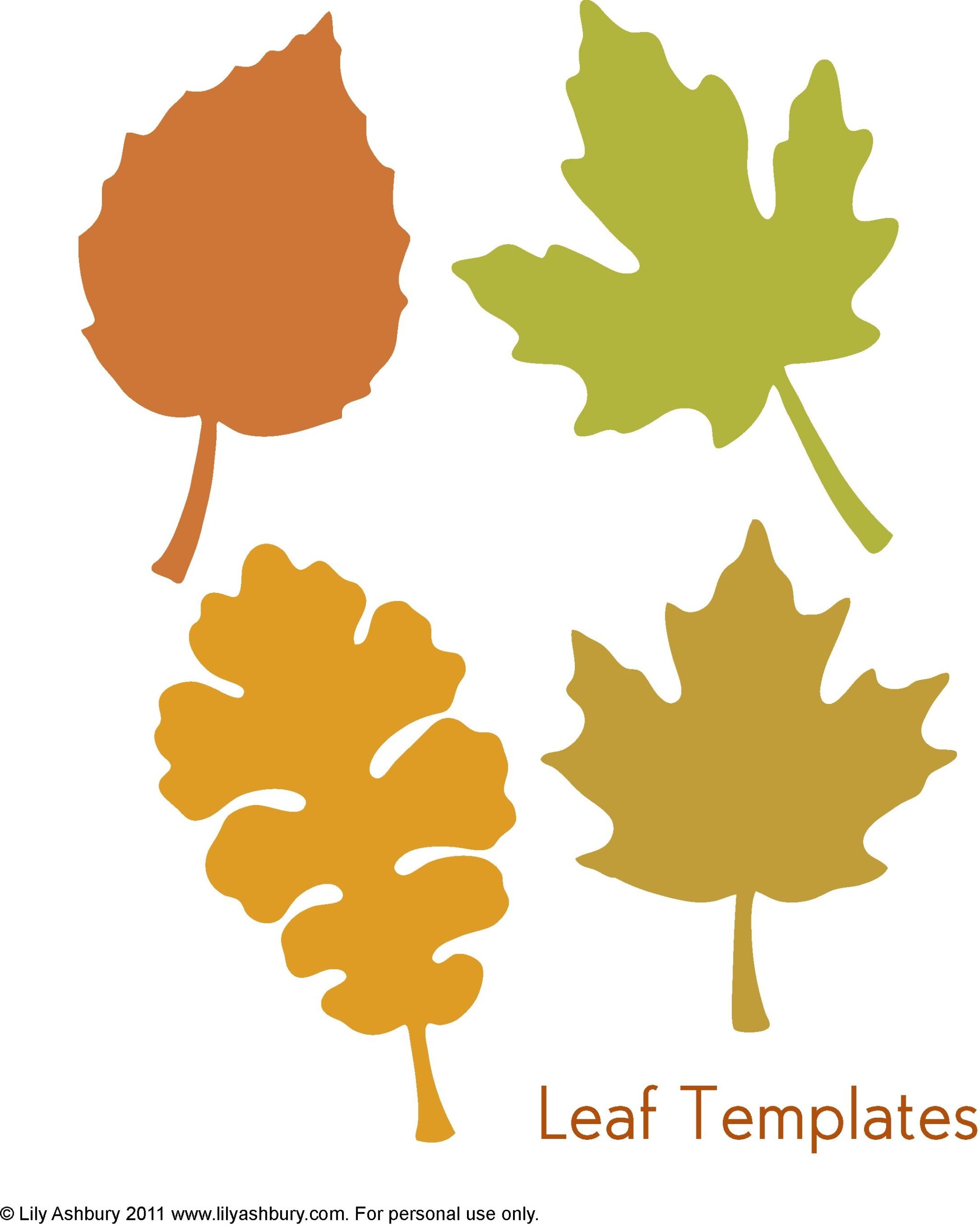 free printable autumn leaves template