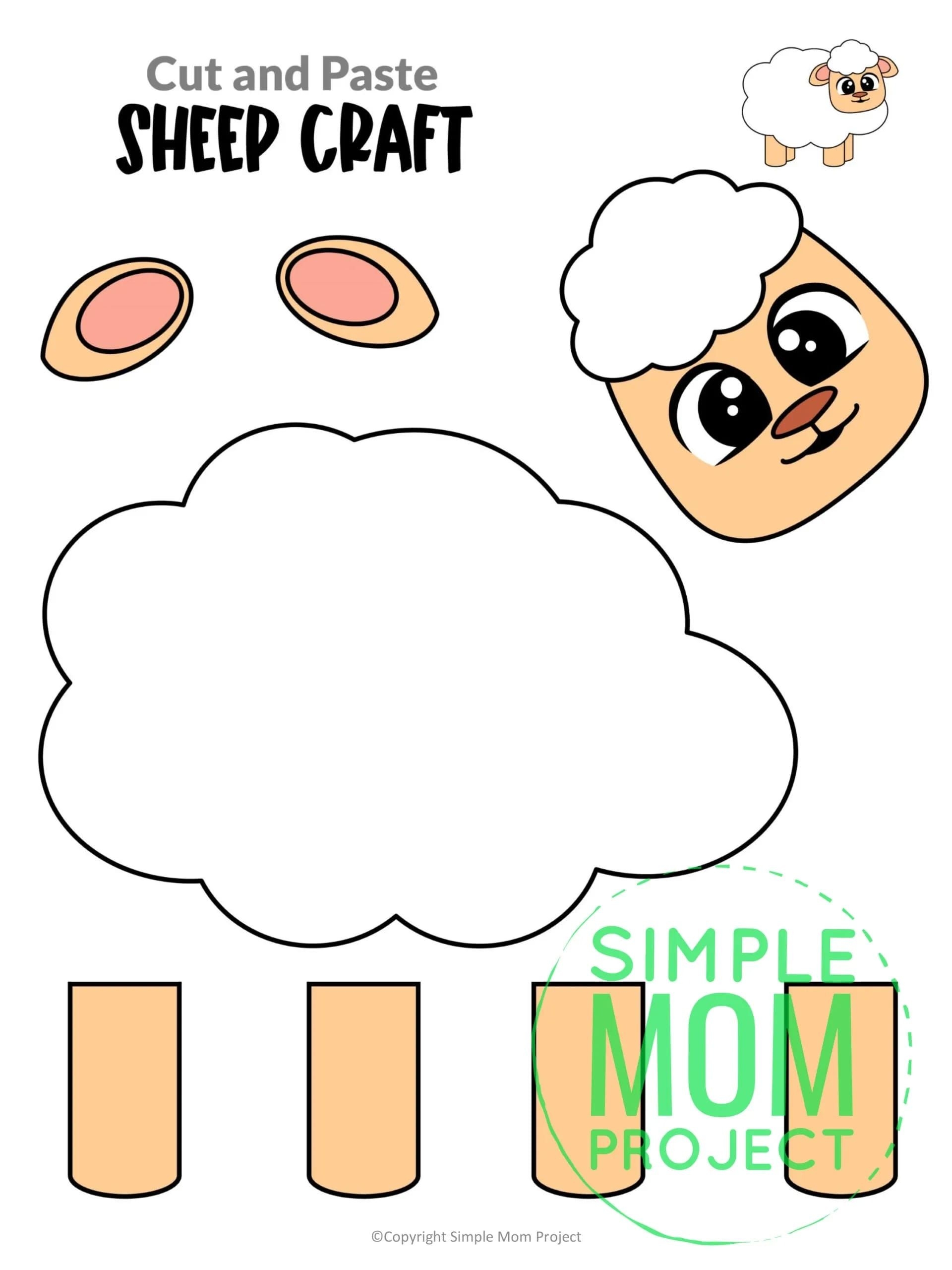 free printable sheep template