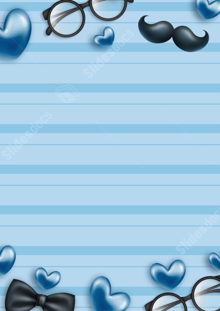 Father S Day Card Page Border And Printable Background In Word Slidesdocs