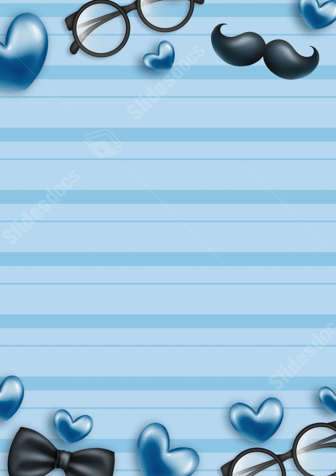 Father S Day Card Page Border And Printable Background In Word Slidesdocs