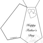 Father S Day Tie Card Template Printable Printable Templates
