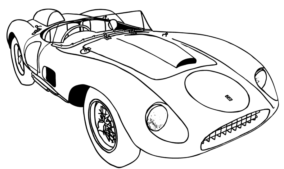 Ferrari Coloring Page